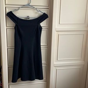 Black off the shoulder dress